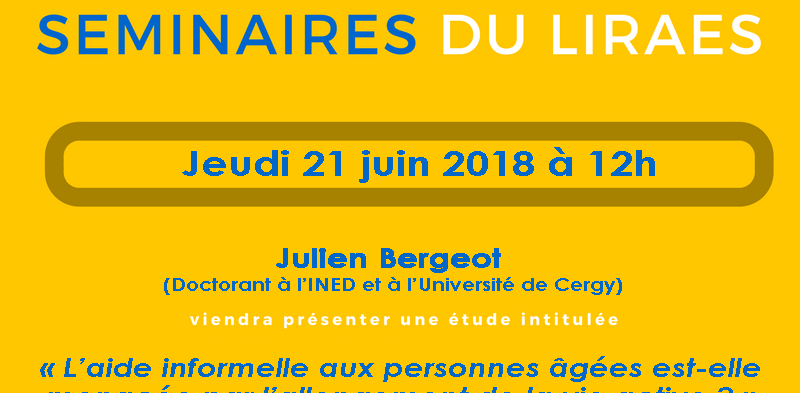 Les séminaires du LIRAES – Jeudi 21 juin 2018 à 12h15