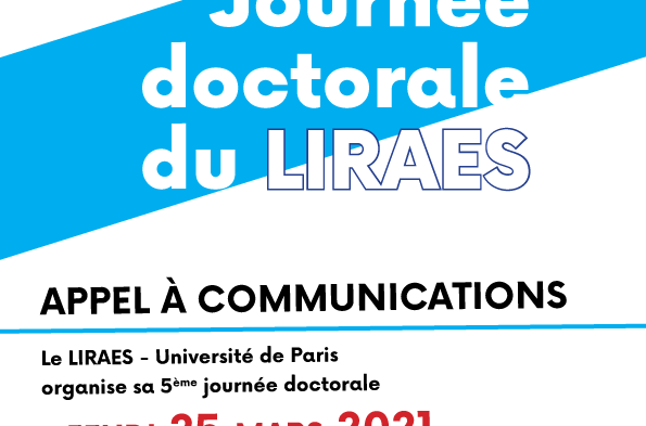 5ème journée doctorale du LIRAES – Appel à com’