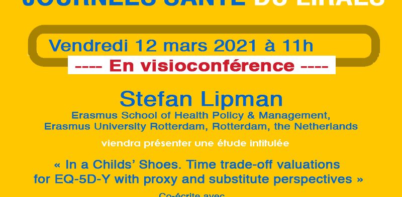 Les séminaires du LIRAES – Vendredi 12 mars 2021 à 11h en visio