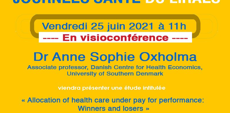 Les séminaires du LIRAES – Vendredi 25 juin 2021 à 11h en visio