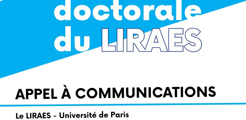 6ème journée doctorale du LIRAES – Appel à communication