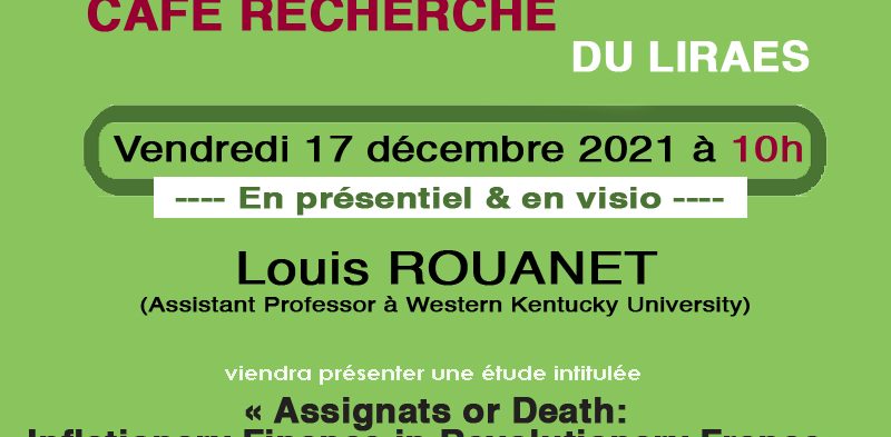 Café recherche – 17 décembre 2021 – Louis Rouanet